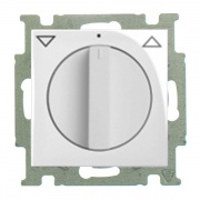 Выключатель для жалюзи поворотный ABB Basic 55 цвет белый шале (2713 UCDR-96-5)