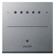 Накладка сенсорная  для светорегуляторов System 2000  Gira System 55  алюминий