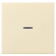 Клавиша 1-ая с подсветкой для выключателей и кнопок System 55 Gira крем глянцевый