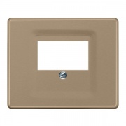 Накладка для USB зарядки и акустических розеток Jung SL500 Золотая бронза