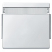 Клавиша 1-ая IP44 для кноп/клав выкл. с полем для надписей Aquadesign Merten полярно-белый