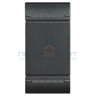 LL Клавиша на 2 функции 1 модуль, цвет антрацит