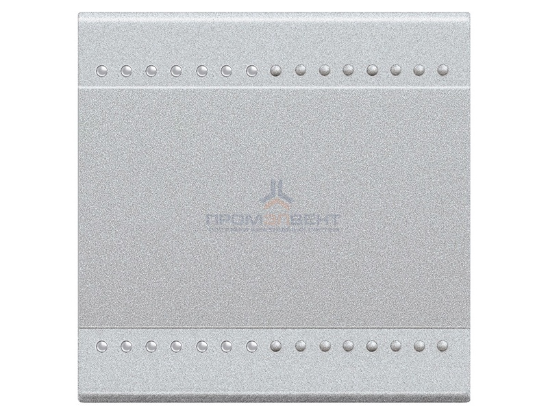 LL Клавиша на 2 функции 2 модуля, цвет алюминий