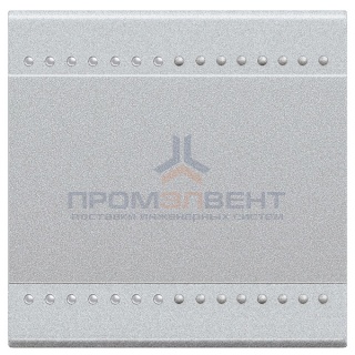 LL Клавиша на 2 функции 2 модуля, цвет алюминий