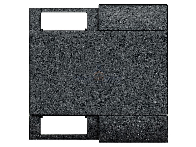 LivingLight Клавиша с 2 отверстиями для вставки символа, размер 2 модуля, цвет антрацит