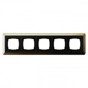Рамка 5-ая Gira ClassiX Латунь/Черный