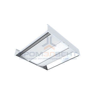 Светодиодный светильник "ВАРТОН" офисный встраиваемый отраженного света колотый лед 595*595*100мм 36 ВТ 4000К с функцией аварийного освещения