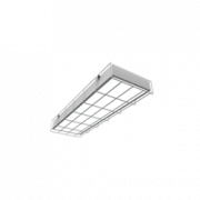 Светодиодный светильник "ВАРТОН" спортивный накладной 595*200*65мм 18 ВТ 4000К с защитной сеткой с функцией аварийного освещения