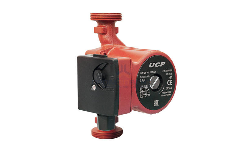 Насос циркуляционный UCP 25-60-180 - 0,09 кВт (однофазный, PN10, Hmax 6 м, Qmax 20 м³/ч)