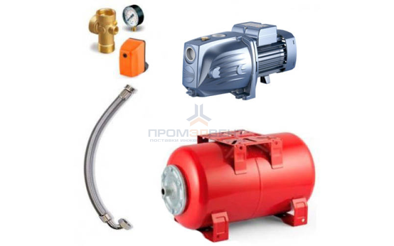 Насосная станция Pedrollo HYDROFRESH JSWm 2C-50 CL - 0,75кВт (Qmax 70 л/мин, 1x230В , с/х)