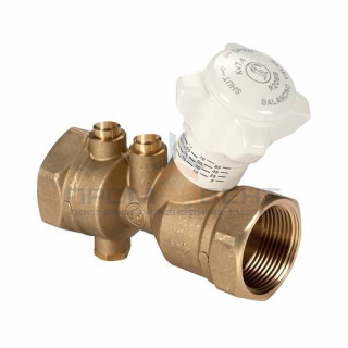 Клапан балансировочный Giacomini R206B - 1" (ВР/ВР, PN25, без штуцеров, со сливом)