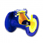 Клапан обратный шаровой Zetkama 400 D - Ду250 (ф/ф, PN16, Tmax 70°C, исполнение №55)