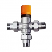Смеситель термостатический SolarFAR 3955 - 3/4" (НР/НР, Tmax 120°C, регулировака 25÷65°C)