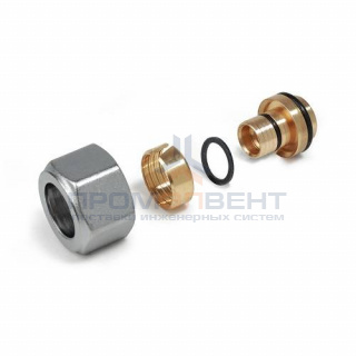 Соединение резьбозажимное Giacomini R179AM - 20x2.0 x 16 (для металлопластиковых труб)