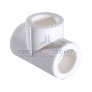 Тройник VALTEC VTp.731 - 40 (для полипропиленовых труб под пайку, цвет белый)