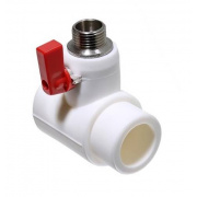 Тройник коллекторный VALTEC VTp.781 - 40 x 1/2" (для полипропиленовых труб, с шаровым краном)