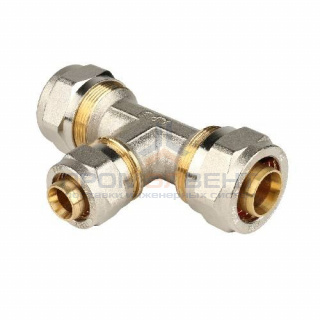 Тройник переходной STOUT - 26 x 20 x 26 (винтовой, для металлопластиковых труб)