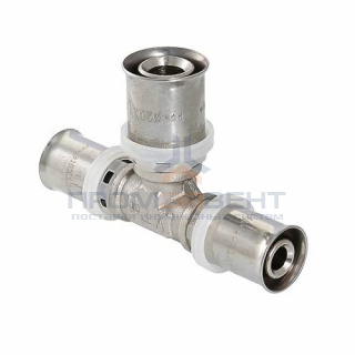 Тройник переходной VALTEC VTm.231 - 26 x 26 x 20 (прессовой, для металлопластиковых труб)