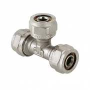 Тройник переходной VALTEC VTm.331 - 20 x 16 x 20 (винтовой, для металлопластиковых труб)