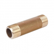Удлинитель резьбовой STOUT - 1"1/4 длина 100 мм (НР/НР, латунь без покрытия)