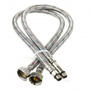 Комплект подводок под смеситель Mateu (Штуцер/Гайка) - М10-1-35/M10-18 x 1/2" (длина 1000 мм, 2шт)