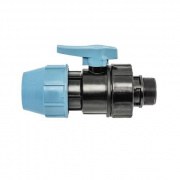 Кран шаровой с переходом на наружную резьбу UNIDELTA 1072 - 63 x 2" (винтовой, для труб ПНД)