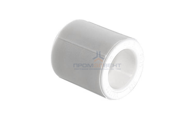 Муфта VALTEC VTp.703 - 20 (для полипропиленовых труб под пайку, цвет белый)