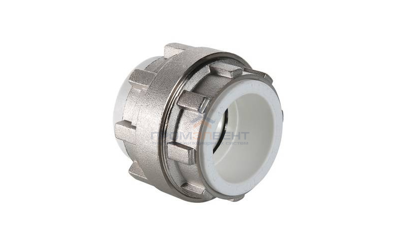 Муфта разъемная VALTEC VTp.763 - 40 (для полипропиленовых труб под пайку, цвет белый)