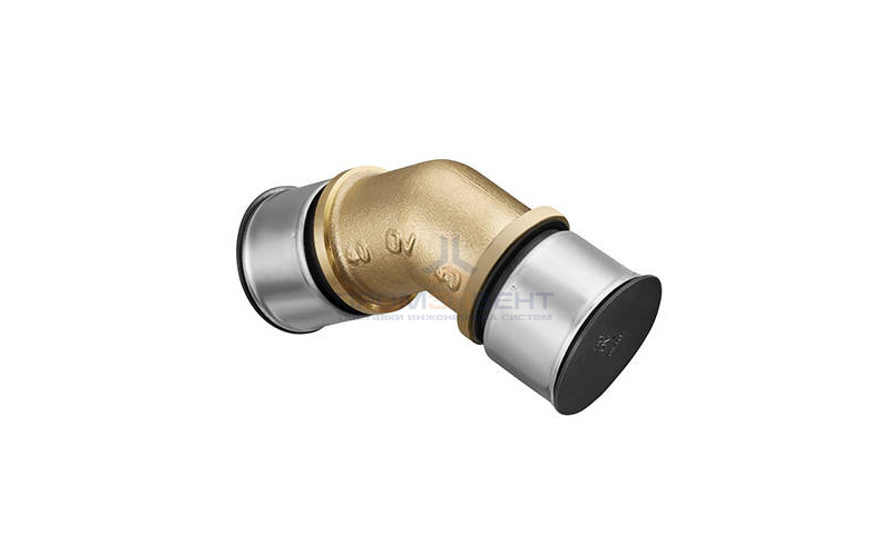 Отвод 45° Oventrop Cofit P - 32x3.0 (прессовой, бронза)