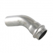 Отвод 45° однораструбный VALTEC VTi.958 - 35 (прессовой, для труб из нержавеющей стали)