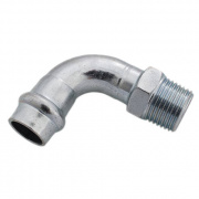 Отвод 90° Conex Banninger PC 4001G - 18 x 1/2" (оцинкованная сталь)
