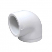 Отвод 90° Fusitek - 40 (для полипропиленовых труб под пайку, цвет белый)