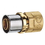 Переход на внутреннюю резьбу Giacomini RM109 - 32x3.0 x 1" (прессовой, для металлопластик.труб)