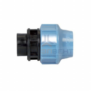 Переход на внутреннюю резьбу UNIDELTA 1004 - 110 x 4" (винтовой, для труб ПНД, резьба пластиковая)