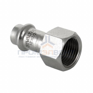 Переход на внутреннюю резьбу VALTEC VTi.902 - 42 x 1"1/2 (прессовой, для труб из нержавеющей стали)