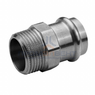 Переход на наружную резьбу Conex Banninger PC 4243G - 15 x 1/2" (оцинкованная сталь)