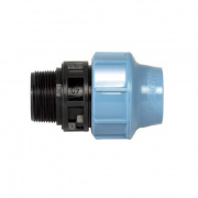 Переход на наружную резьбу UNIDELTA 1003 - 40 x 1"1/2 (винтовой, для труб ПНД, резьба пластиковая)