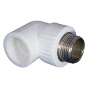 Переход на наружную резьбу угловой KALDE - 32 x 1" (для полипропиленовыъ труб, цвет белый)
