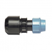 Переход на универсальное присоединение UNIDELTA 1033 - 25 x 15/22 (винтовой, для труб ПНД)