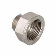 Переход с внутренней резьбы на наружную VALTEC VTr.592 - 3/8" х 1/4" (латунь никелированная)