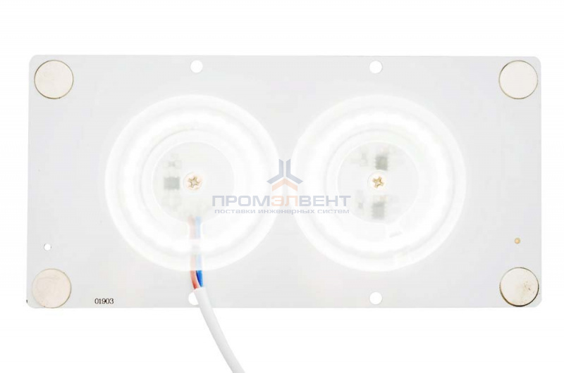 02-22 Плата светодиодная, 220В, 24Вт, smd2835, IP20, 80Лм/Вт, PF>0,9, 4000 К, 160*80мм, прямоугольная с линзой, ДН