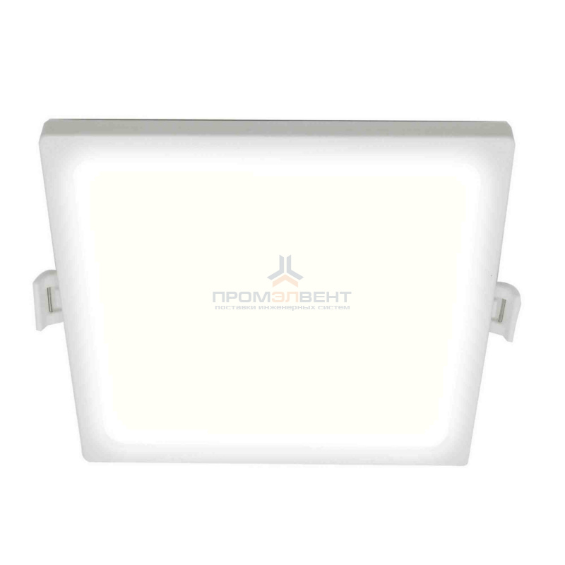 06-27 Светодиодная панель встраиваемая квадр. 220В, 12Вт, CRI:80Ra, 960Лм, 120*85 мм,  алюминиевый корпус, встроенный изолированный драйвер, 2700К