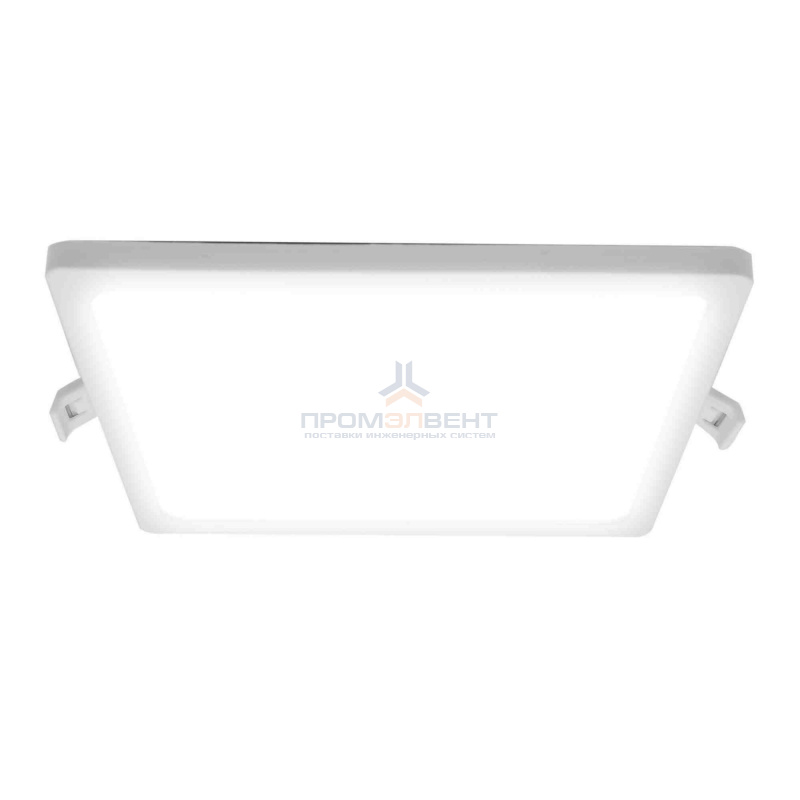 06-30 Светодиодная панель встраиваемая квадр. 220В, 15Вт, CRI:80Ra, 1200Лм, 145*129 мм,  алюминиевый корпус, встроенный изолированный драйвер, 4500К