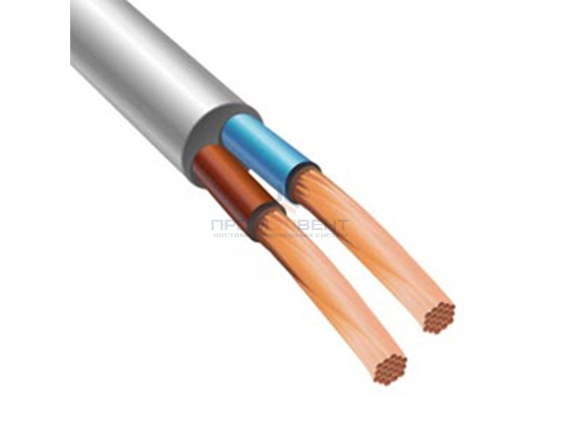 Провод соединительный ПВС 2х1,5 ГОСТ 7399 (Электрокабель НН)