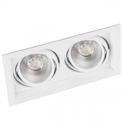 Карданный светодиодный светильник AL202 2x20W 4000K 3600Lm 35° белый