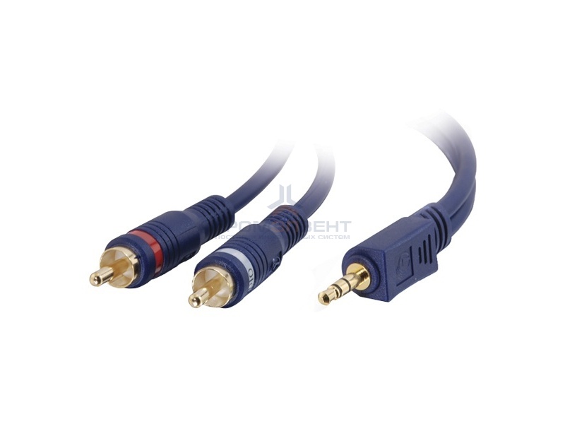 Кабель стерео 3.5мм штекер - 2RCA штекер Y 5м