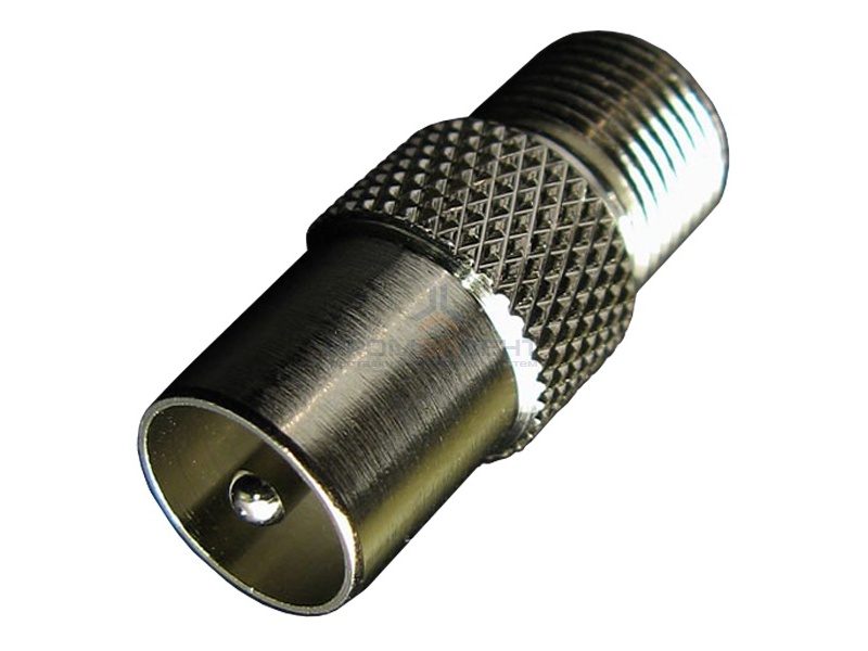 Переход IEC-штекер — F-розетка (штекер ТV под F-разъем)