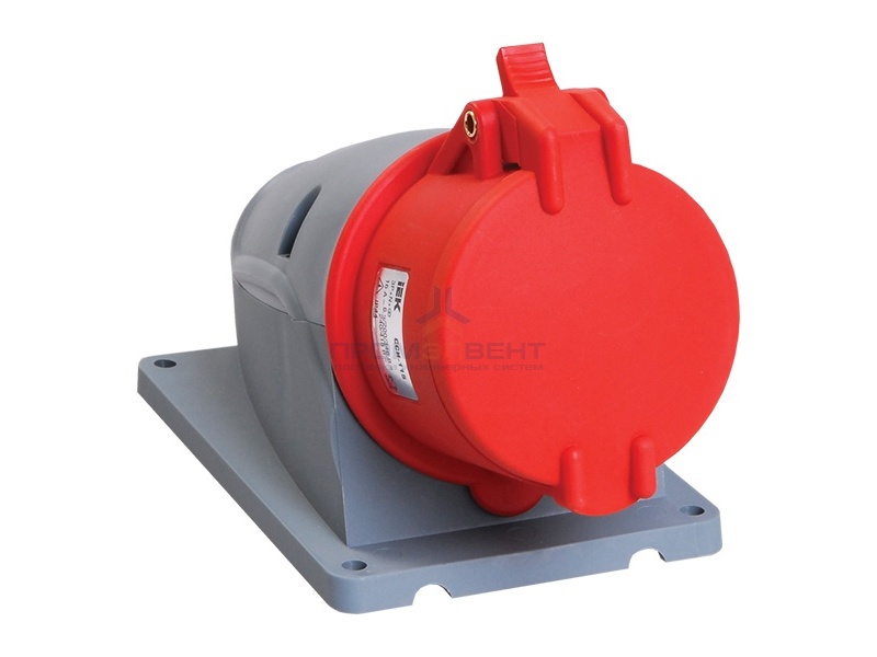 Розетка стационарная ССИ-124 32А-6ч/380-415В 3Р+РЕ IP44 MAGNUM ИЭК