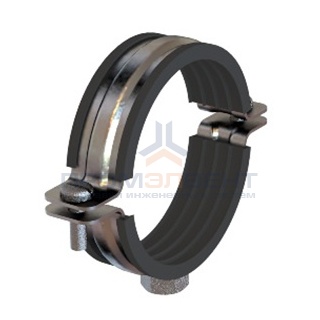 Хомут для средних нагрузок 1/2", c изоляцией