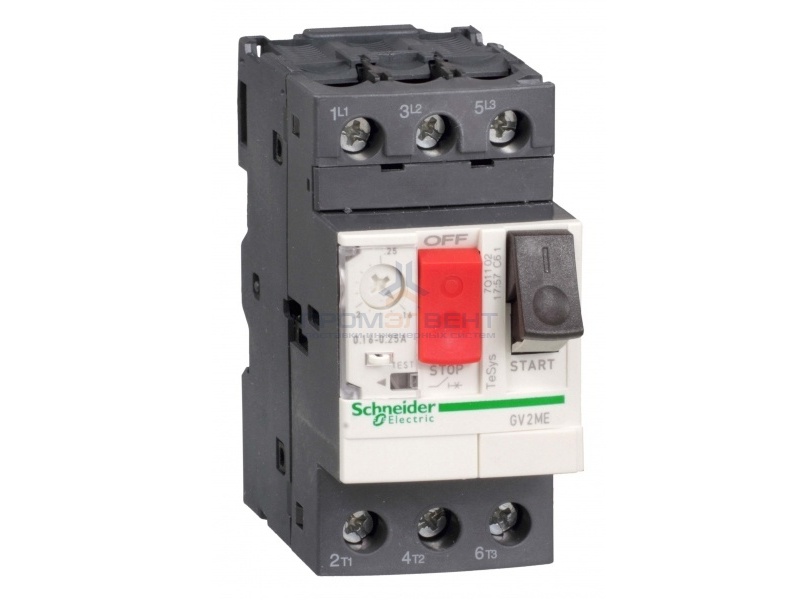Автомат Schneider Electric TeSys GV2ME с комбинированным расцепителем 0,16-0,25А